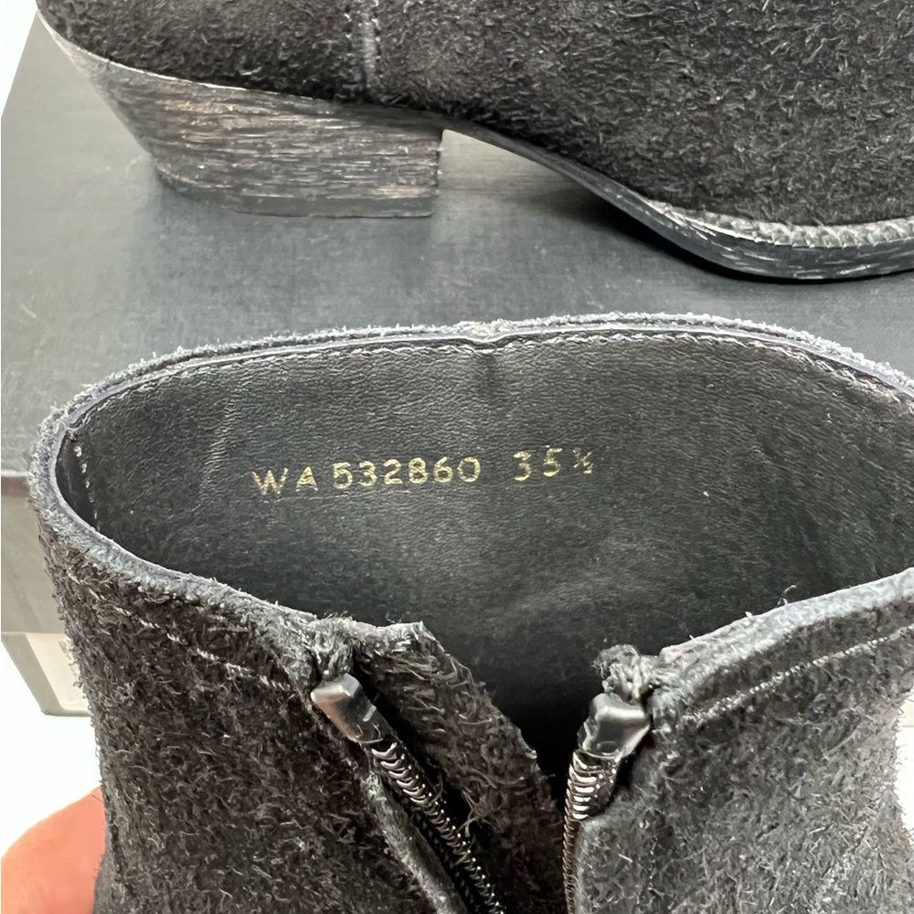 Saint Laurent Lukas Suede Western Ankle Boots - Picture 4 of 10